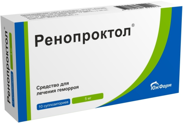Ренопроктол суппозитории ректальные 5мг №10 фото в интернет-аптеке "Фармсервис"