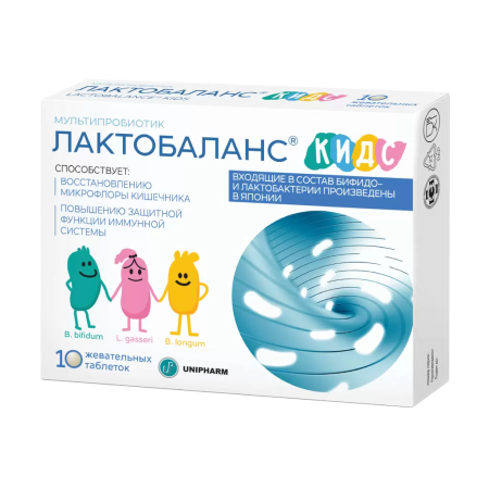 Лактобаланс Кидс таблетки  жевательные №10 детальное фото в интернет-аптеке "Фармсервис"