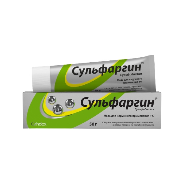 СУЛЬФАРГИН мазь для наружного применения 1% x 50г №1 фото в интернет-аптеке "Фармсервис" СУЛЬФАРГИН мазь для наружного применения 1% x 50г №1 фото в интернет-аптеке "Фармсервис"