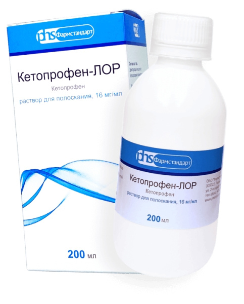 Кетопрофен-ЛОР раствор для полоскания 16мг/мл x 200мл №1 фото в интернет-аптеке "Фармсервис" Кетопрофен-ЛОР раствор для полоскания 16мг/мл x 200мл №1 фото в интернет-аптеке "Фармсервис"