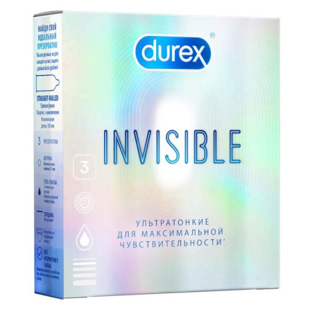 Презерватив DUREX Invisible №3 детальное фото в интернет-аптеке "Фармсервис"